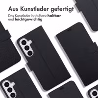 Accezz Wallet TPU Klapphülle Samsung Galaxy S25 FE - Schwarz
