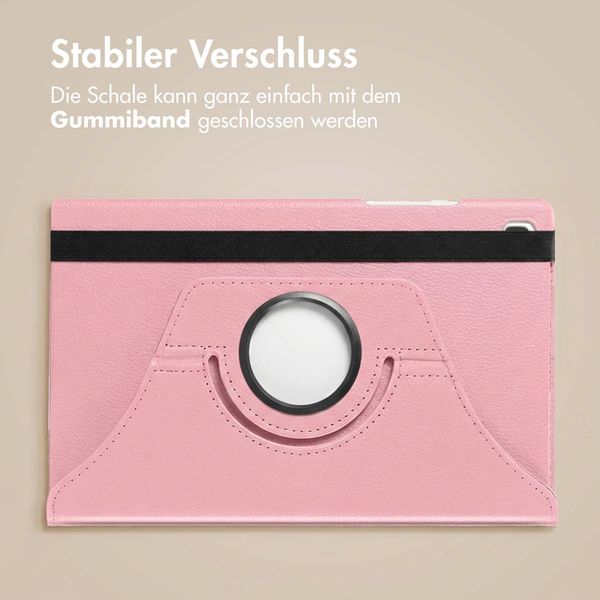imoshion 360° drehbare Klapphülle Samsung Galaxy Tab A9 8.7 Zoll - Rosa