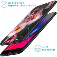 imoshion Design Hülle iPhone SE (2022 / 2020) / 8 / 7 - Blume - Rosa