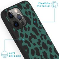 imoshion Design Hülle für das iPhone 13 Pro - Leopard - Schwarz / Grün