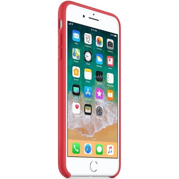 Apple Silikon-Case für das iPhone 8 Plus / 7 Plus - Red Raspberry