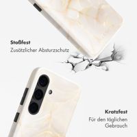 Selencia Vivid Back Cover Samsung Galaxy S24 - Golden Beige Marble