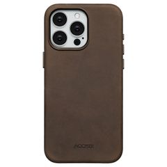 Accezz Vintage Leather Magsafe Backcover Apple iPhone 15 Pro Max - Rustic Brown