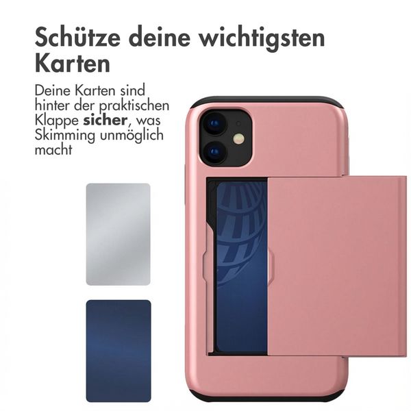 imoshion Backcover mit Kartenfach Apple iPhone 11 - Rosé gold