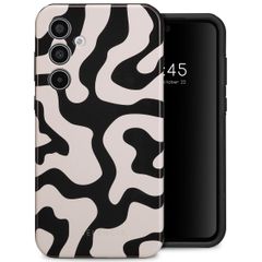 Selencia Vivid Back Cover Samsung Galaxy A35 - Art Wave Black