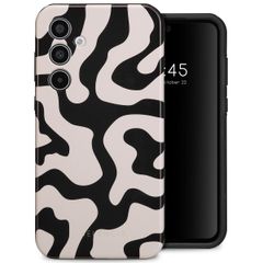 Selencia Vivid Tough Back Cover für das Samsung Galaxy A35 - Art Wave Black