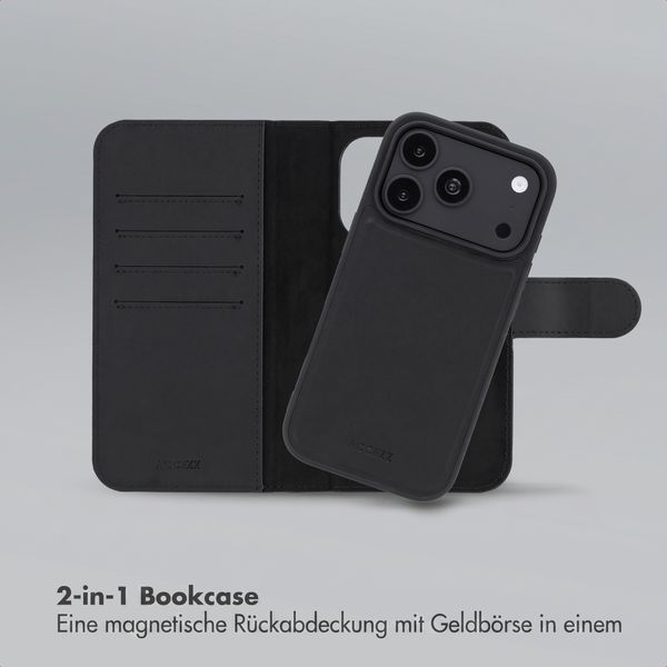 Accezz Edge abnehmbare Bookcase mit MagSafe Apple iPhone 18 Pro / 17 Pro - Schwarz