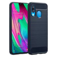 imoshion Brushed Back Cover für das Samsung Galaxy A40 - Dunkelblau