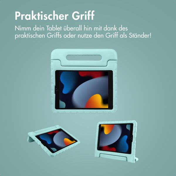 imoshion Schutzhülle mit Handgriff kindersicher Apple iPad 9 (2021) 10.2 Zoll / iPad 8 (2020) 10.2 Zoll / iPad 7 (2019) 10.2 Zoll - Soft Blue