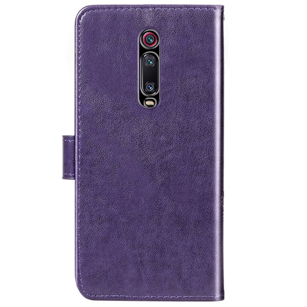 Kleeblumen Klapphülle Violett für das Xiaomi Mi 9T (Pro)