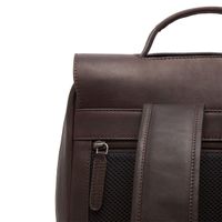 The Chesterfield Brand Malta Laptop Rucksack 15-15.6 Zoll - Echtes Leder - Dunkelbraun