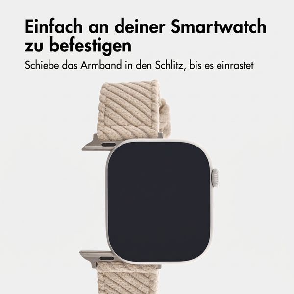 imoshion Corduroy-Band für Apple Watch | 44/45/46/49 mm - Beige
