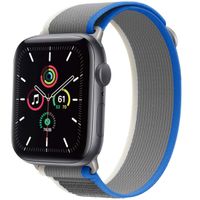 imoshion Nylon Trail Armband für das  Apple Watch Series 1 t/m 9 / SE (38/40/41 mm) | Series 10 / 11 (42 mm) - Blue / Grey