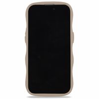 Holdit Wavy Case für das Apple iPhone 12/12 Pro - Mocha Brown / Transparent