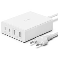 Belkin ﻿Boost↑Charge™ GaN Pro Adapter 4 Ports - USB-A (2x) und USB-C (2x) - 108W - Weiß