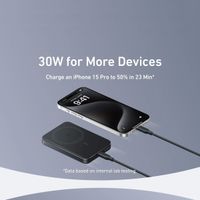 Anker MagGo Slim | Powerbank 10.000 mAh - Geeignet für MagSafe und Qi2 - Schwarz