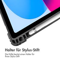Accezz Rugged Trifold Klapphülle Apple iPad 11 (2025) 11 Zoll A16 / iPad 10 (2022) 10.9 Zoll - Dunkelblau
