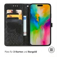 imoshion Mandala Klapphülle Apple iPhone 16 - Schwarz