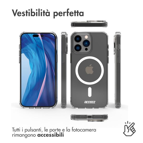 Accezz Clear Backcover mit MagSafe Apple iPhone 14 Pro Max - Transparent