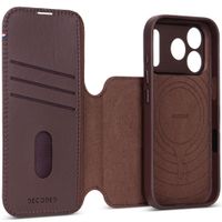 Decoded 2 in 1 Leather Klapphülle MagSafe Apple iPhone 18 Pro Max / 17 Pro Max - Chocolate Brown