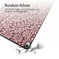imoshion Design Trifold Klaphülle Apple iPad Air 11 Zoll (2025) M3 / (2024) M2 / Air 5 (2022) / Air 4 (2020) - Bloom Love Blush