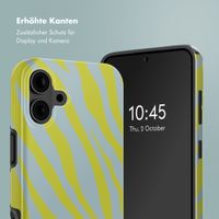 Selencia Vivid Rückabdeckung mit MagSafe iPhone 16 - Zebra Winter Sky Titanium Yellow