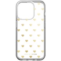 iDeal of Sweden Clear Case für das iPhone 15 Pro - Golden Hearts