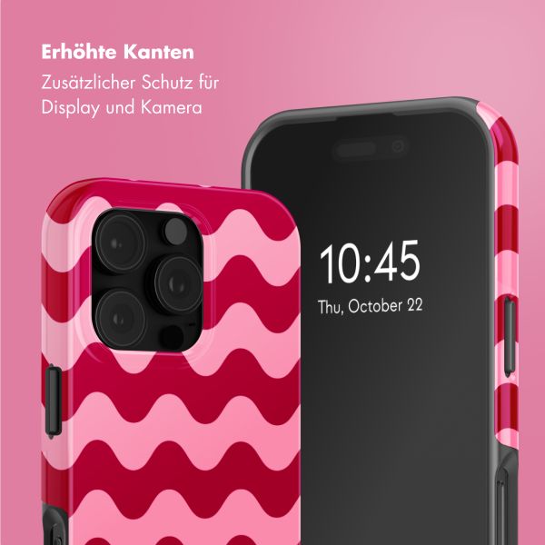 Selencia Vivid Tough Back Cover mit MagSafe für das iPhone 16 Pro - Wave Vibes Lipstick