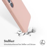 Accezz Liquid Silikoncase für das Samsung Galaxy S25 - Rosa