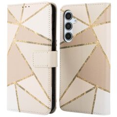 imoshion Design Klapphülle Samsung Galaxy A35 - Beige Graphic