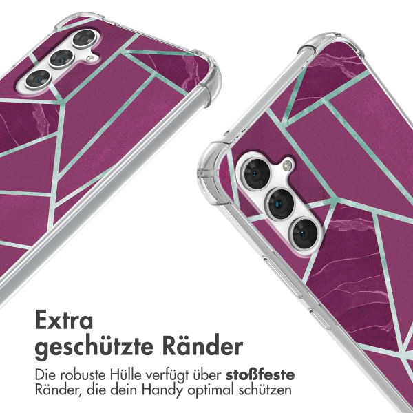 imoshion Design Hülle mit Band Samsung Galaxy A54 (5G) - Bordeaux Graphic