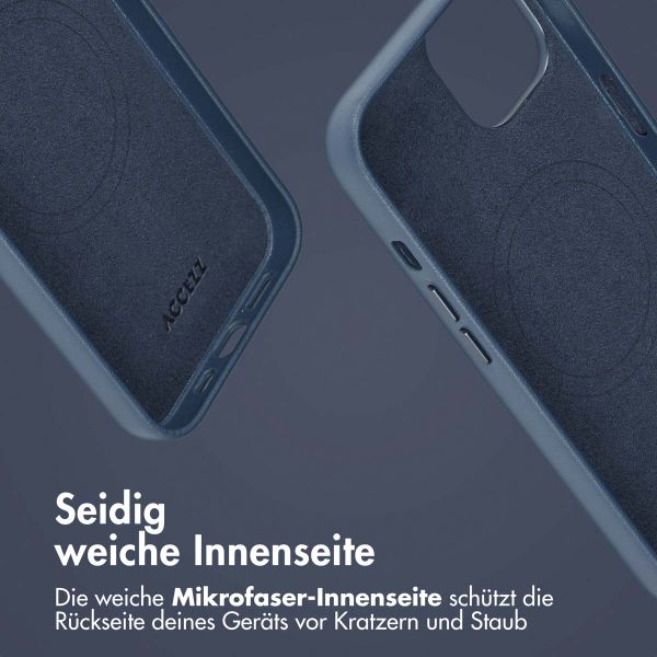 Accezz 2-in-1 Klapphülle aus Leder mit MagSafe Apple iPhone 14 - Nightfall Blue