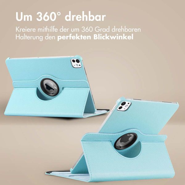 imoshion 360° drehbare Klapphülle iPad Pro 11 (2024) M4 - Hellblau