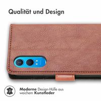imoshion Luxuriöse Klapphülle OnePlus Nord CE 4 Lite 5G - Braun