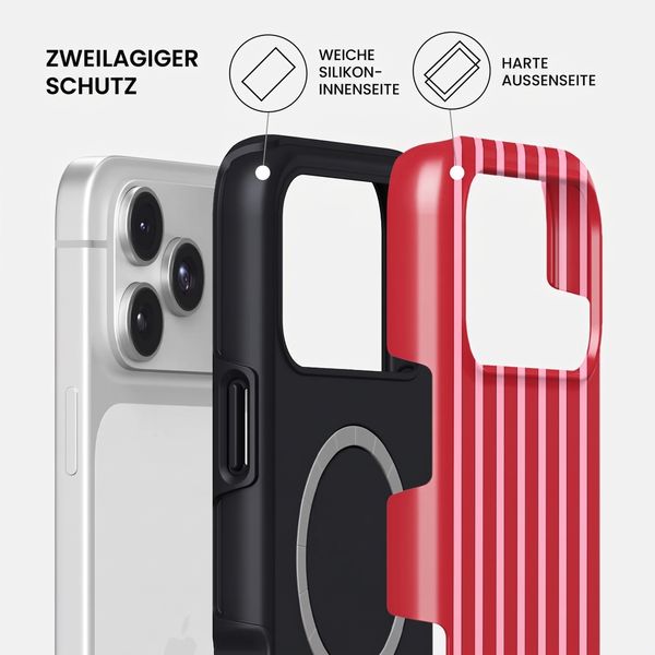 Burga Tough Back Cover MagSafe Apple iPhone 17 Pro Max - Strawberry Jam