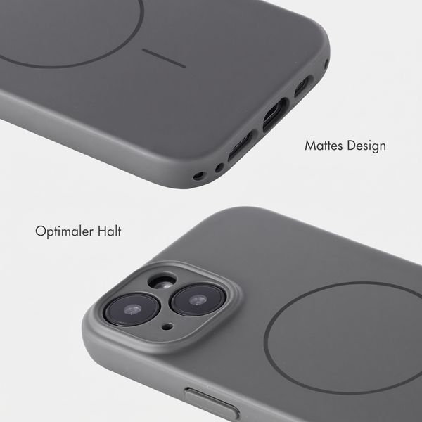Accezz Grip Backcover mit MagSafe Apple iPhone 15 - Grau