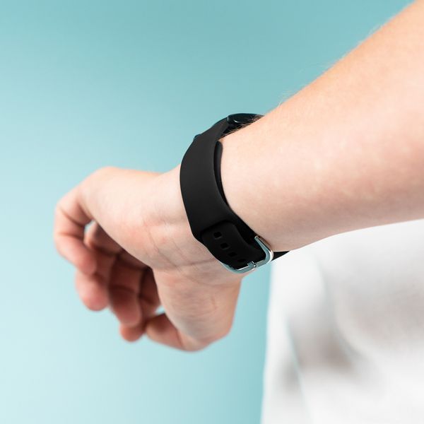 imoshion Silikonband für die Garmin Venu / Vivoactive 3 / Forerunner 245 - Schwarz