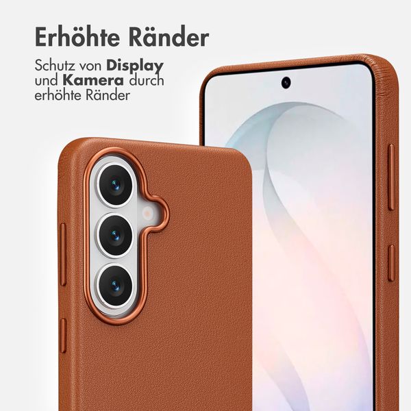 Accezz MagSafe Leather Backcover Samsung Galaxy S26 - Sienna Brown