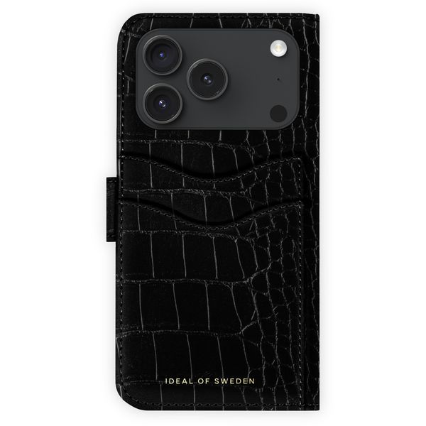 iDeal of Sweden Magnet Wallet+ Klapphülle Apple iPhone 18 Pro Max / 17 Pro Max - Black Croco
