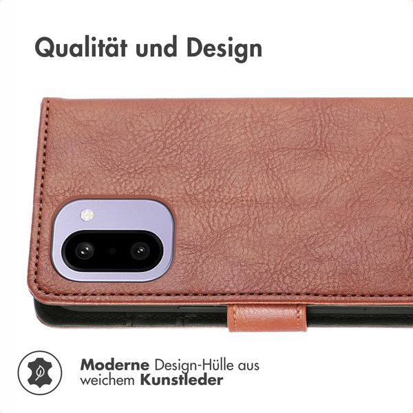 imoshion Luxuriöse Klapphülle OnePlus 15R - Braun