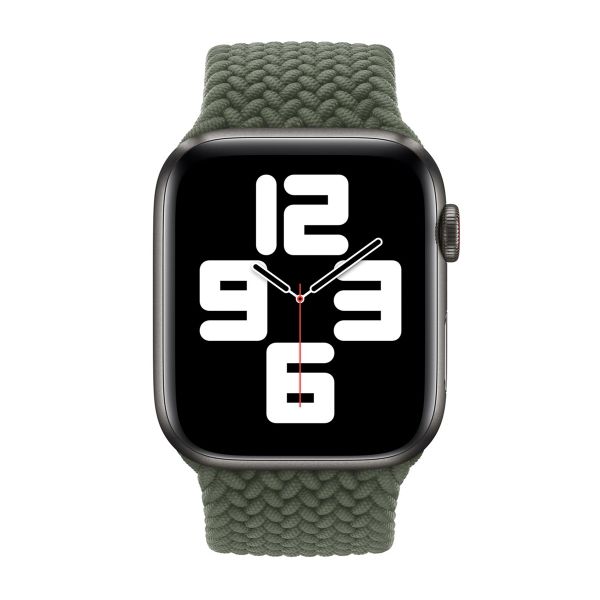 Apple Geflochtenes Solo Loop für das  Apple Watch | 38/40/41/42 mm - Größe 9 - Inverness Green