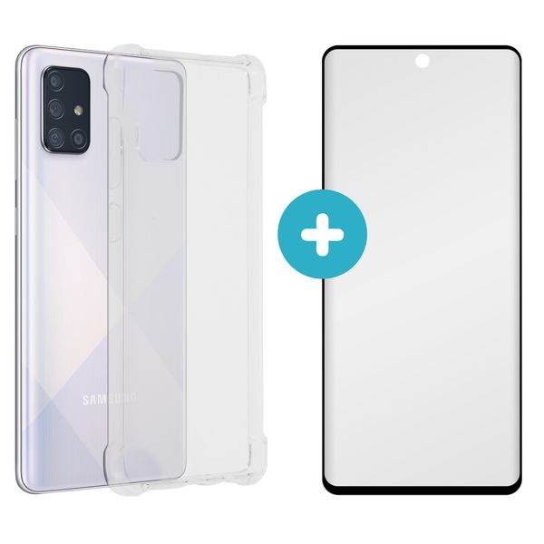 imoshion Anti-Shock Backcover + Premium Screen Protector Galaxy A71