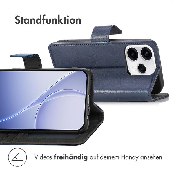 imoshion Luxuriöse Klapphülle Oppo Reno15 (5G) - Dunkelblau