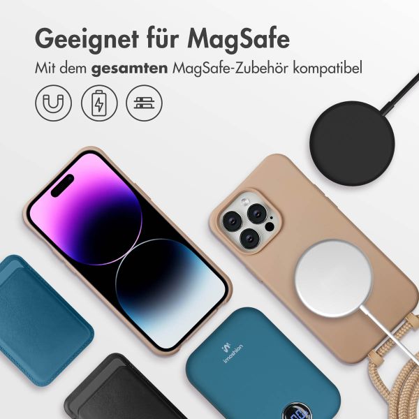imoshion Color Backcover mit abnehmbarem Handykette und MagSafe Apple iPhone 14 Pro Max - Nude