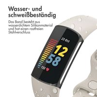 imoshion Silikonband für das  Fitbit Charge 5 / 6 - L - Beige