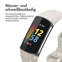 imoshion Silikonband für die Fitbit Charge 5 / Charge 6 - Größe L - Aprikose