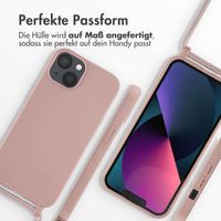 imoshion Silikonhülle mit Band für das iPhone 13 - Sand Pink