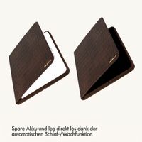 Selencia Croco Klaphülle Samsung Galaxy Tab A11 Plus / A9 Plus - Choco Brown