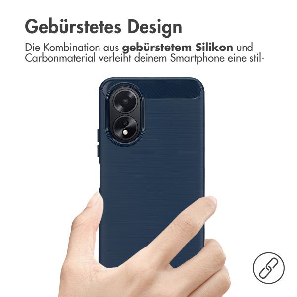 imoshion Brushed Back Cover für das Oppo A18 / Oppo A38 - Dunkelblau