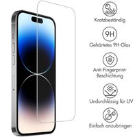 Accezz Screen Protector aus gehärtetem Glas für das iPhone 15 / 15 Pro / 16